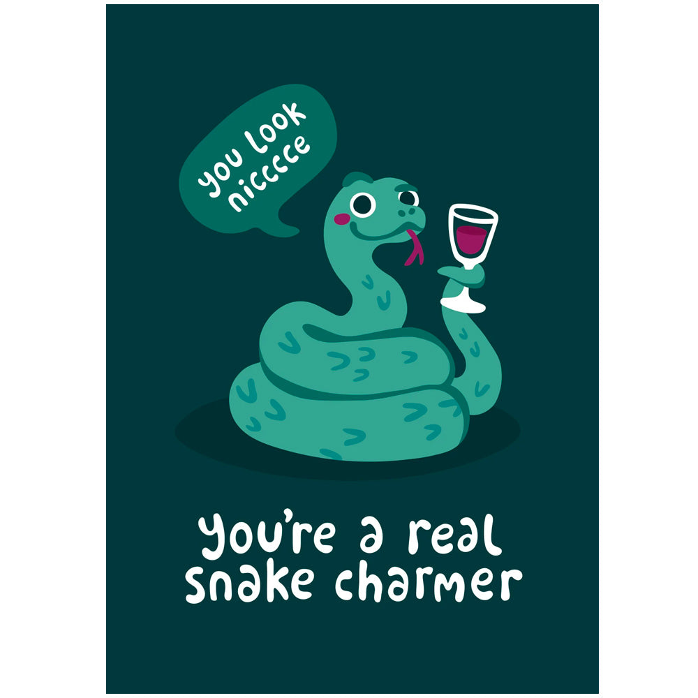 You're A Real Snake Charmer - Gay Birthday Card