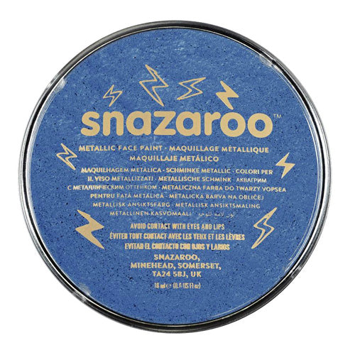 Snazaroo Face & Body Paint - Metallic Electric Blue