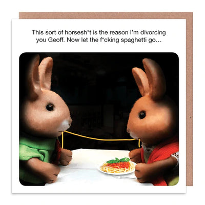 Forest Friends Spaghetti - Greetings Card
