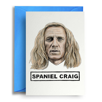 Spaniel Craig - Greetings Card