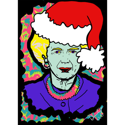 Dusty O Art Christmas Card - Thatcher