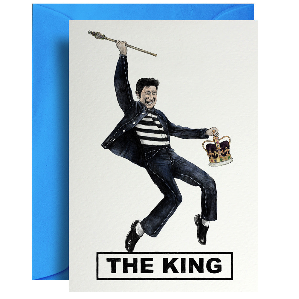 The King - Greetings Card