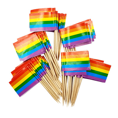 Gay Pride Rainbow Cocktail/Toothpick Flags