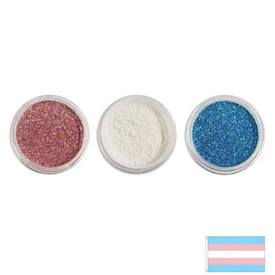 Transgender Flag - Holographic Glitter Set