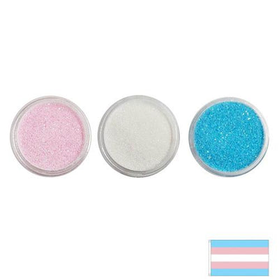 Transgender Flag - Iridescent Glitter Set