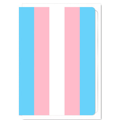 Transgender Pride Flag  - Greetings Card