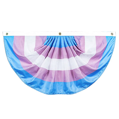 Transgender Flag Cloth Large 6ft Semi Circle Bunting