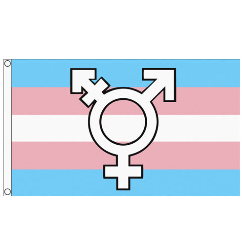 Transgender Symbol Flag (5ft x 3ft Premium)