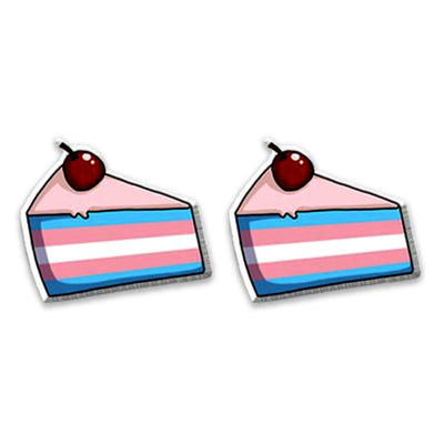 Transgender Cake Stud Earrings