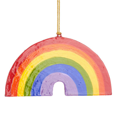 LGBTQ+ Christmas Decoration - Wooden Rainbow Shaped Bauble